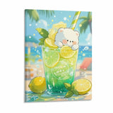 Custom Portrait Canvas Wall Art Heat Personalized Transfer Printed Picture with 4 Sizes Selection