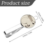 Personalized Picture Tie Clip Set (2PC) Custom Diff Designs 5.5x2.2cm