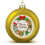 Custom Photo Christmas Ball Personalized Ornament Large 2.4in(6cm) 2 Colors