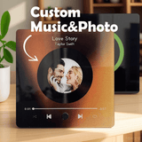 Custom Music Fridge Magnet Personalized Photo Plays Without Phone Customized Gift for Couples Anniversary Birthday