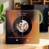 Custom Music Fridge Magnet Personalized Photo Plays Without Phone Customized Gift for Couples Anniversary Birthday