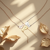 Custom Engraved Name Matching Puzzles Necklace Personalized GIft