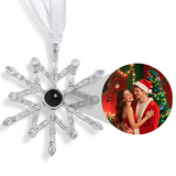 Personalized Paw Photo Ornament Custom Projection Ornaments Christmas Gifts for Pet Lovers Memorial Gifts