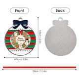 Custom Photo Alloy Christmas Ornament Personalized Christmas Pendant Decoration