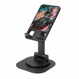 Custom Walnut Round Phone Dock Personalized for Students Graduation Christmas Customized Rotating Stand with Charging Port