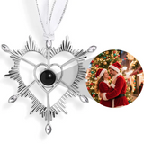 Personalized Paw Photo Ornament Custom Projection Ornaments Christmas Gifts for Pet Lovers Memorial Gifts