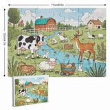 Custom Square Puzzle Personalized Picture Jigsaw with 7 Size Selection