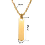 Personalized Laser engraved Necklace Custom Text And Photo Gift