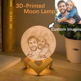 Personalized 3D Printed Moon Lamp Customizable Night Light Creative Gift