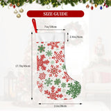 Custom Christmas Stocking Soft Plush Personalized Picture Double Sided 28x45cm