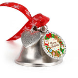 Custom Photo Christmas Bell Ornament Personalized Decoration with Multi Pendant