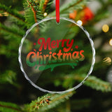 Custom Crystal Glass Pendant Personalized Photo Round Ornament Decoration