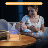 Custom Photo Acrylic Night Light Wood Base Color Changing Personalized Gift