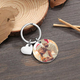 Custom Heart Calendar Keychain Personalized Stainless Date Marker Customized Gift for Couple Anniversary