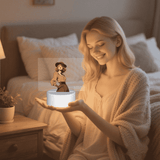 Personalized Photo Square Acrylic Night Light 3 Light Modes Custom Decor Touch Control Soft Glow