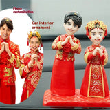 Personalized Photo Vehicle Bobblehead Doll Ornament Customized Dashboard Car Decor 13 cm