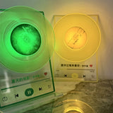 Custom Song Title Luminous Fridge Magnet Personalized Photo Acrylic Rotating Decoration