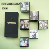 Personalized Explosion Photo Box Custom Valentine's Day Gift Customized Bounce Cube Cardboard Memory Album
