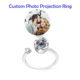 Pesonalized Photo Ring Custom Ring with Picture inside Customized Rings Gifts for Women Valentine's Day Birthday Anniversary