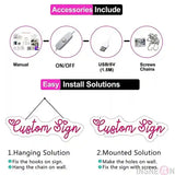 Custom Name Led Light Personalized Text Neon Sign Wall Decor