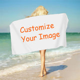 Custom Photo 3D Bath Beach Towel Personalized Picture Microfiber Outdoor Swimming Gifts Your Logo