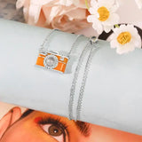 Custom Photo Projection Camera Necklace Personalized Projection Necklace with Picture Inside Gifts for Women Mom Girlfriend Wife