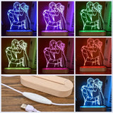 Personalized 3D Children Animal Lamp Custom First Name Night Light For Decoration Gift