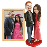 Custom Bobblehead Figurines,Full Body Customization Figuras Based on Pictures,Personalized Bobblehead Doll Best Gift for Family