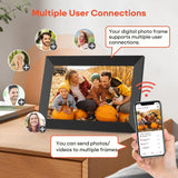 Frameo Digital Picture Frame 10.1 Inch 32GB/64GB Smart WiFi digital photo frame with 1280x800 IPS HD Touch Screen Wall Mountable