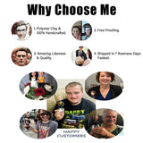 Custom Bobblehead,Full Body Customization Based on Pictures,Personalized Bobblehead Doll Best Gift for Family and Friends