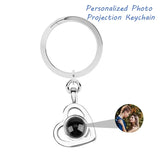 Personalized Photo Projection Keychain Custom Heart Photo Keyring Projection Keychain for Women Anniversary Memorial Gifts