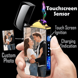 Custom Photo Lighter with Fingerprint Unlock Personalized Picture Gift