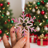 Personalized Paw Photo Ornament Custom Projection Ornaments Christmas Gifts for Pet Lovers Memorial Gifts