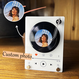 Custom NFC Music Acrylic Stand Personalized Photo Lyrics Rotating Ornaments Gift