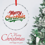 Custom Crystal Glass Pendant Personalized Photo Round Ornament Decoration