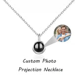 Custom Photo Necklace Projection Necklace with Picture Personalized Necklace Jewelry Gifts for Women