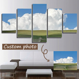 Personalized Oil Painting Wall Art Custom Canvas Prints for Family Housewarming Customized Frameless Four Piece Set