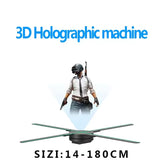 3D Hologram Fan 16.5in 2000x224 WiFi 3D Projector with 224 LED Light Beads for Business Store Advertising