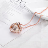 Personalized Wings Photo Necklace Custom Antique Locket for Mom Customized Stainless Steel Heart Frame Gift