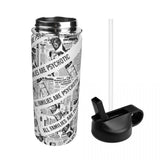 Custom 18oz Sports Insulated Water Bottle with Straw Lid Personalized Picture Kettle