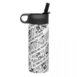 Custom 18oz Sports Insulated Water Bottle with Straw Lid Personalized Picture Kettle