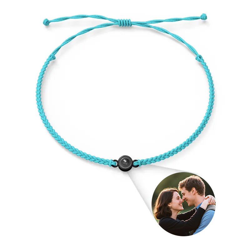 Custom Photo Bracelet Personalized Projection Jewelry Couple Gift