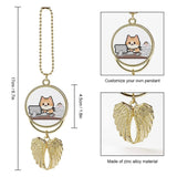 Custom Photo Car Pendant Personalized Zinc Alloy Decoration