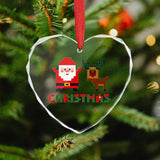 Custom Heart Shaped Crystal Glass Personalized Pendant Photo Decoration