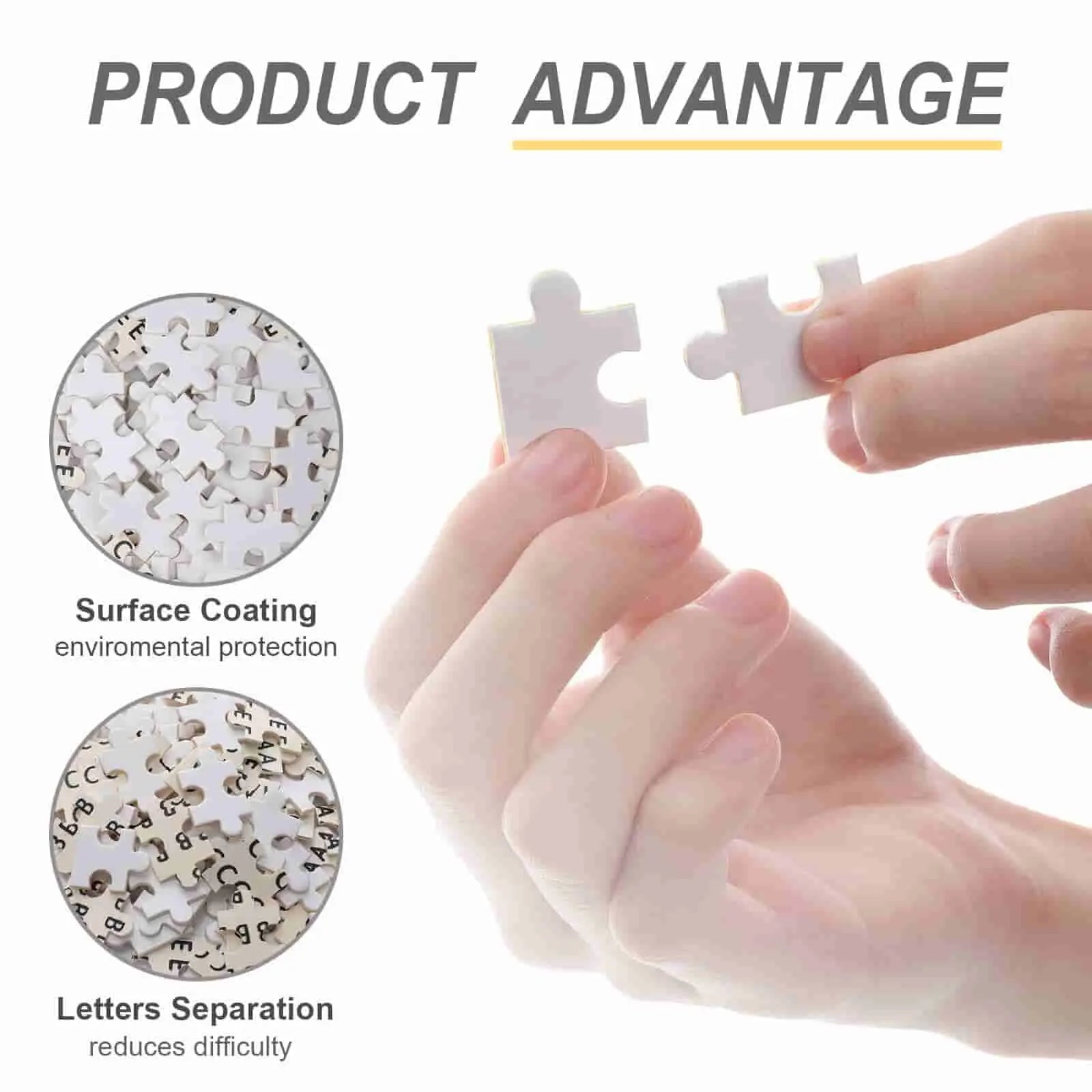Personalized Water Color Style Puzzle Custom  Photo Round Jigsaw with 3 Size Selection
