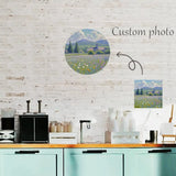 Custom Round Aluminum Painting Personalized Hanging Decor 20x20cm