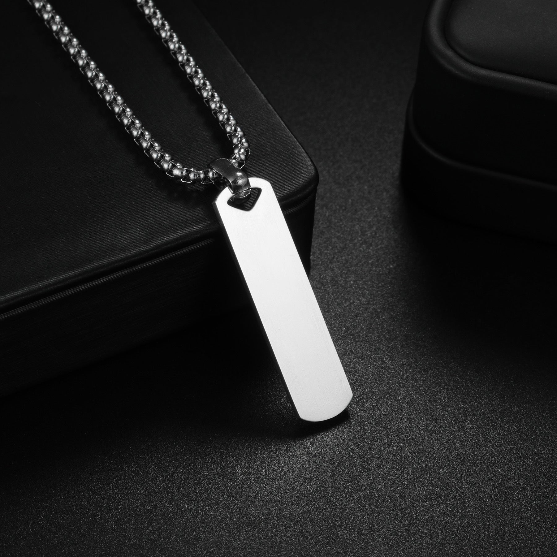 Personalized Laser engraved Necklace Custom Text And Photo Gift