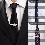 Personalized Picture Tie Clip Set (2PC) Custom Diff Designs 5.5x2.2cm