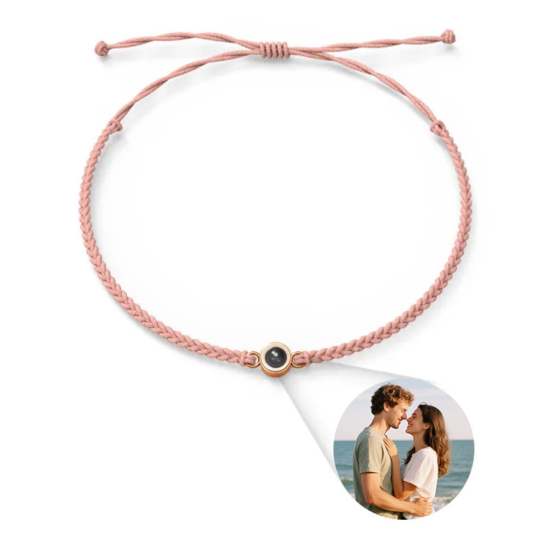 Custom Photo Bracelet Personalized Projection Jewelry Couple Gift