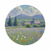 Custom Round Aluminum Painting Personalized Hanging Decor 20x20cm